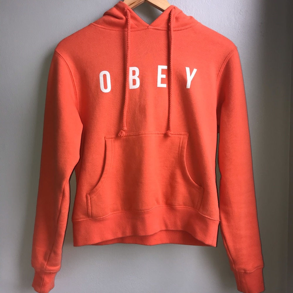 Orange Obey Hoodie XS